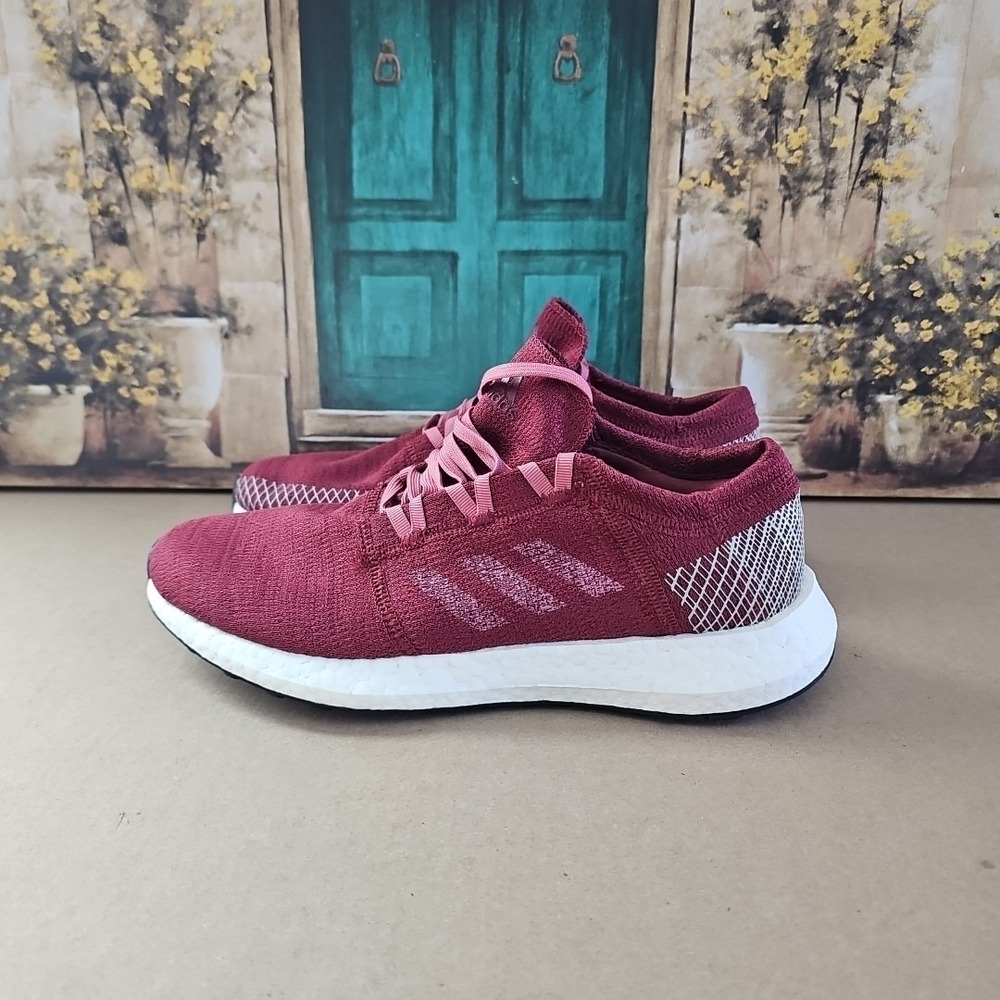NEW Adidas Pureboost Womens Shoes Sneakers Size 9.5 Red White B75768 Running